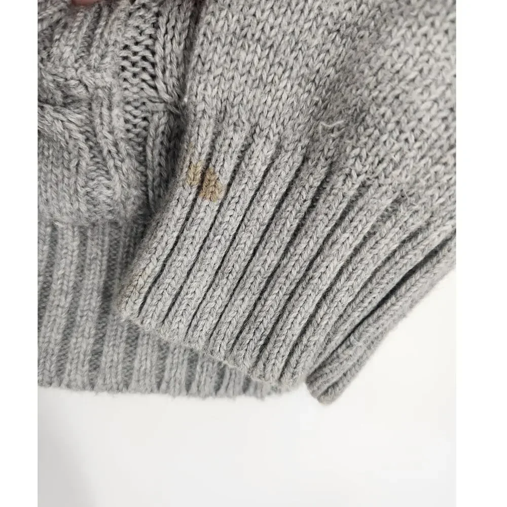 CHILDREN'S PLACE Gray Zip Up Cardigan Sweater Girls Size Small S 5 / 6